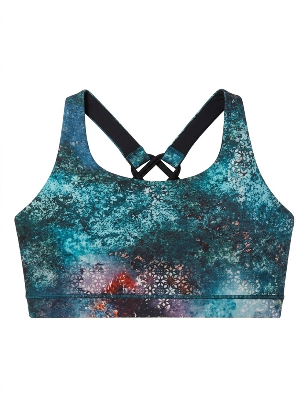 CALIA by Carrie Underwood Teal Printed Sports Bra